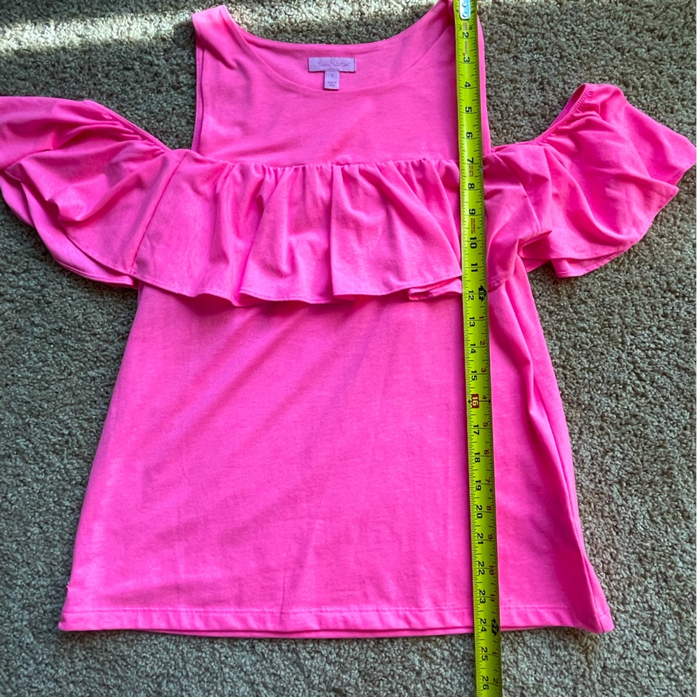 Lilly Pulitzer Candy Barbie Pink Lyra Top Small